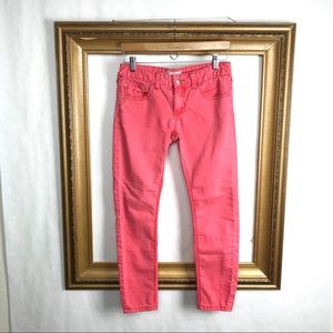 FREE PEOPLE pink skinny jeans, 27